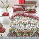 Brocart Decoratif Fuchsia Cotton Bed Linen