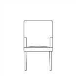 Newport High Back Chair with Arms