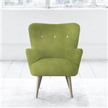 Florence Chair - White Buttons - Beech Leg - Cassia Apple