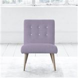 Eva Chair - White Buttons - Beech Leg - Brera Lino Heather