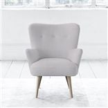 Florence Chair - Self Buttons - Beech Leg - Brera Lino Platinum
