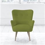 Florence Chair - Self Buttons - Beech Leg - Cassia Apple