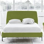 Cosmo Bed - Self Buttons - Double - Metal Leg - Cassia Apple