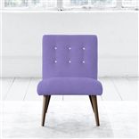 Eva Chair - White Buttons - Walnut Leg - Cassia Dahila