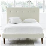 Polka Bed - Self Buttons - Double - Walnut Leg - Elrick Alabaster