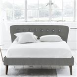 Wave Double Bed in Brera Lino including a Mattress