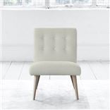 Eva Chair - White Buttons - Beech Leg - Elrick Alabaster