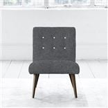 Eva Chair - White Buttons - Walnut Leg - Cheviot Smoke