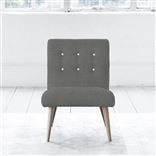 Eva Chair - White Buttons - Beech Leg - Brera Lino Granite