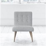 Eva Chair - White Buttons - Beech Leg - Brera Lino Graphite