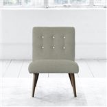 Eva Chair - White Buttons - Walnut Leg - Brera Lino Pebble