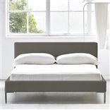 Square Low Bed -  Superking  -  Metal Leg  -  Rothesay Pumice