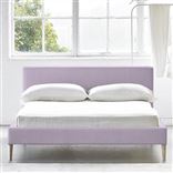 Square Low Bed -  Superking  -  Beech Leg  -  Conway Orchid
