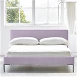 Square Low Bed -  King  -  Metal Leg  -  Conway Orchid