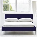Square Low Bed -  Superking  -  Metal Leg  -  Cassia Dewberry