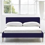 Square Low Bed -  Superking  -  Beech Leg  -  Cassia Dewberry