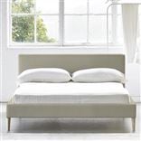 Square Low Bed -  Superking  -  Beech Leg  -  Cassia Dove