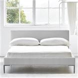 Square Low Bed -  Superking  -  Metal Leg  -  Cassia Chalk