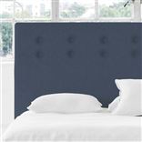 Polka Alto Headboard - Self Buttonss - Double - Rothesay Denim