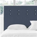 Polka Alto Headboard - White Buttonss - Double - Rothesay Denim