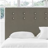 Polka Alto Headboard - White Buttonss - Double - Rothesay Pumice