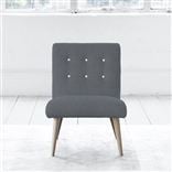 Eva Chair - White Buttonss - Beech Leg - Conway Gunmetal