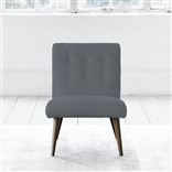 Eva Chair - Self Buttonss - Walnut Leg - Conway Gunmetal
