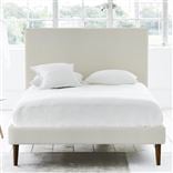 Square Bed - Superking - Walnut Leg - Conway Ivory