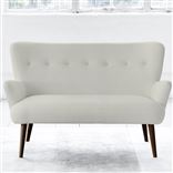 Florence Sofa - Self Buttons - Walnut Leg - Conway Ivory