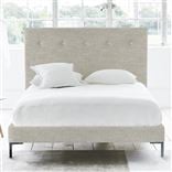 Polka Bed - White Buttons - Superking - Metal Leg - Conway Linen
