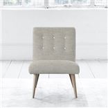 Eva Chair - White Buttonss - Beech Leg - Conway Linen
