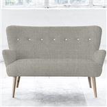 Florence Sofa - White Buttons - Beech Leg - Conway Natural
