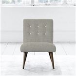 Eva Chair - White Buttonss - Walnut Leg - Conway Natural