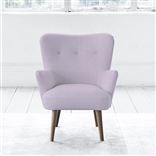 Florence Chair - Self Buttonss - Walnut Leg - Conway Orchid