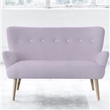Florence Sofa - White Buttons - Beech Leg - Conway Orchid