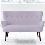 Florence Sofa - Self Buttons - Walnut Leg - Conway Orchid