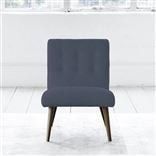 Eva Chair - Self Buttonss - Walnut Leg - Rothesay Denim