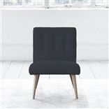 Eva Chair - Self Buttonss - Beech Leg - Rothesay Indigo