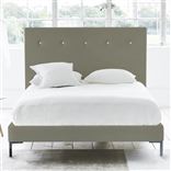 Polka Bed - White Buttons - Superking - Metal Leg - Rothesay Linen