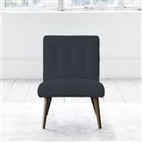Eva Chair - Self Buttonss - Walnut Leg - Rothesay Indigo