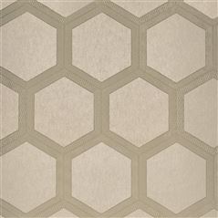 Zardozi Linen Natural Wallpaper