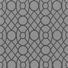 Merletti Graphite Geometric Wallpaper