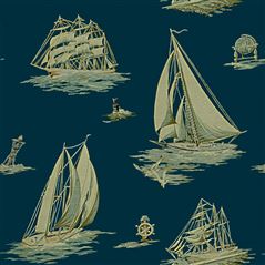 Down Easter Boats Atlantic Ralph Lauren Wallpaper