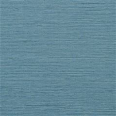 Brera Grasscloth Denim Plain Wallpaper