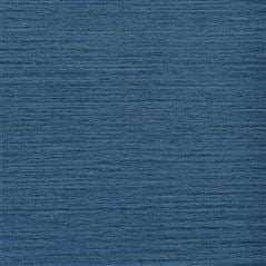 Brera Grasscloth Indigo Blue Wallpaper