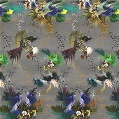 Oiseau Fleur Graphite Christian Lacroix Wallpaper