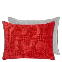 Queluz Paprika Large Red Cushion