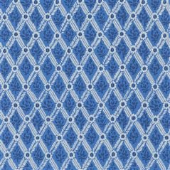 St John Street Trellis Ink Geometric Blue Wallpaper