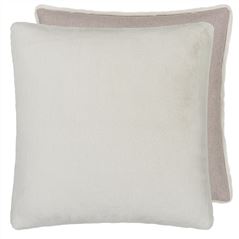 Herdwick Chalk Faux Fur Decorative Pillow 