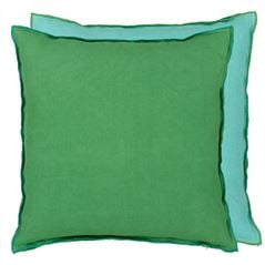 Brera Lino Emerald & Capri Plain Cushion